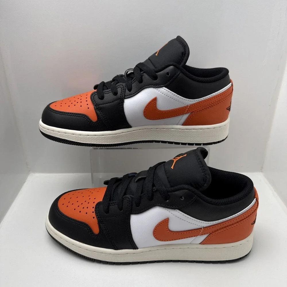 Nike Air Jordan 1 Low Shattered Backboard GS Youth Size 5 Black/White‎